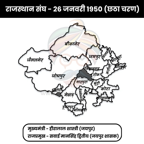 राजस्थान एकीकरण का छठा चरण