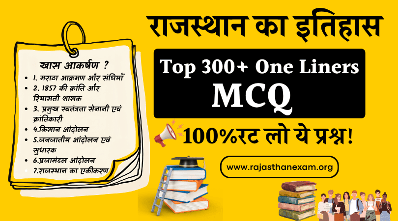 Rajasthan History Questions in Hindi
